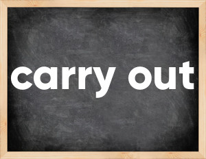 3 forms of the verb carry out