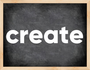 3 forms of the verb create