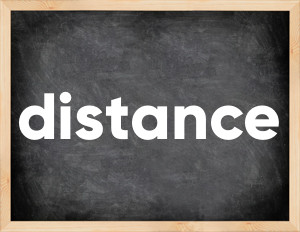 3 forms of the verb distance