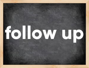 3 forms of the verb follow up in English