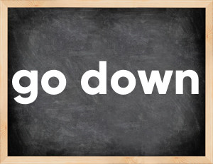 3 forms of the verb go down