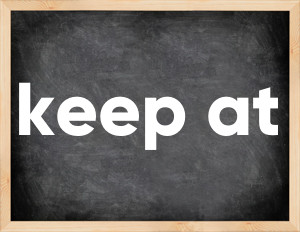 3 forms of the verb keep at
