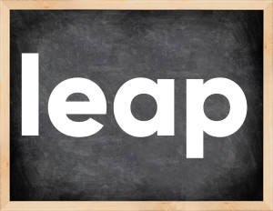3 forms of the verb leap