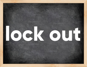 3 forms of the verb lock out