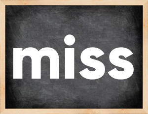 3 forms of the verb miss