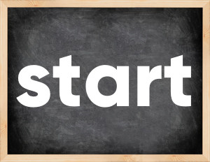 3 forms of the verb start