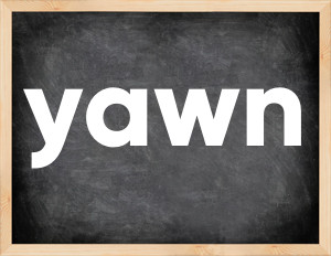 3 forms of the verb yawn